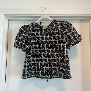 Lisa Says Gah Black and White Blouse / New!!